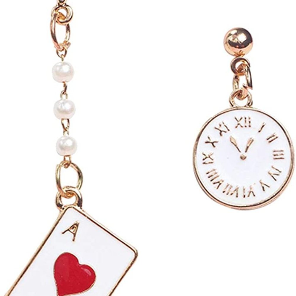 Chic Poker Clock Heart Charm